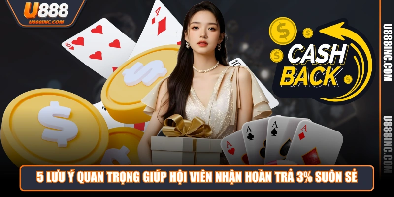 5 lưu ý quan trọng giúp hội viên nhận hoàn trả 3% suôn sẻ