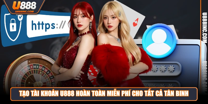 Tạo tài khoản U888 hoàn toàn miễn phí cho tất cả tân binh