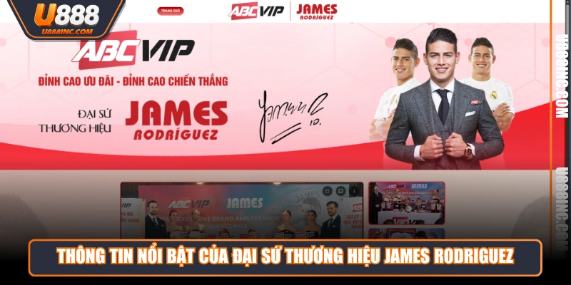 Thông tin nổi bật của đại sứ thương hiệu James Rodriguez 