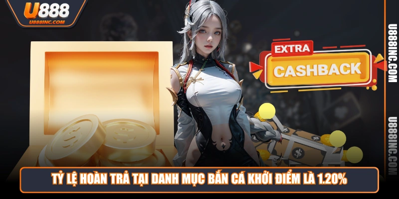Tỷ lệ hoàn trả tại danh mục bắn cá khởi điểm là 1.20%